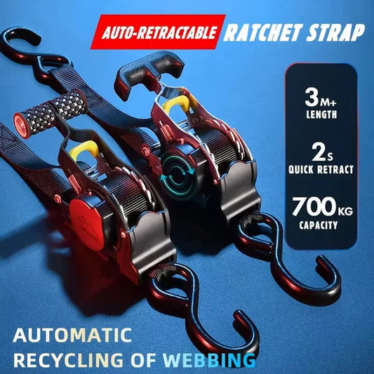 ๐ฅ๐ฅ Retractable Auto Ratchet Strap