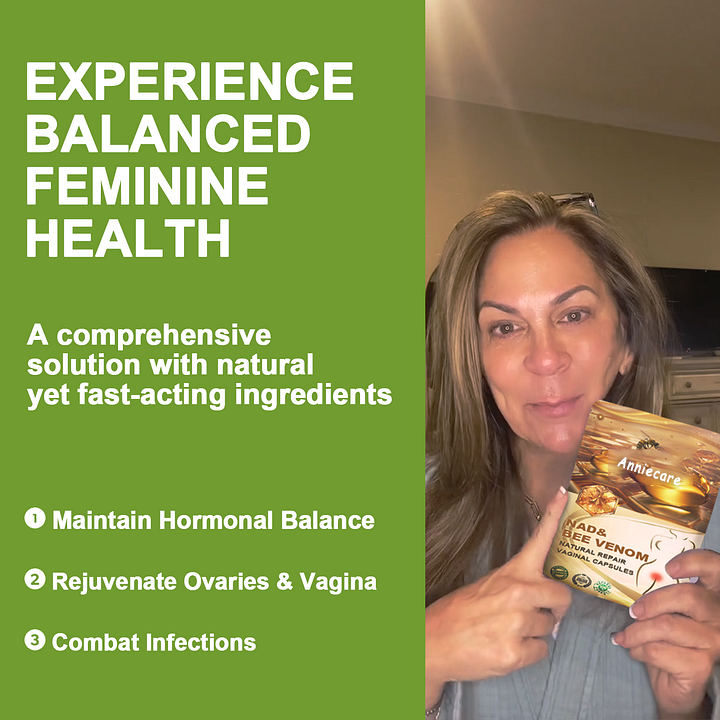 Anniecare® Bee Venom Natural Recovery Capsules - Supports female hormone balance, pH balance, menopause and skin health