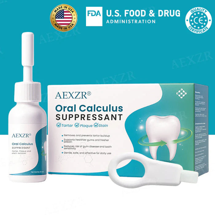 AEXZR® Oral Calculus Suppressant✨𝗙𝗶𝗴𝗵𝘁 𝗧𝗮𝗿𝘁𝗮𝗿 𝗘𝗳𝗳𝗲𝗰𝘁𝗶𝘃𝗲𝗹𝘆!✨