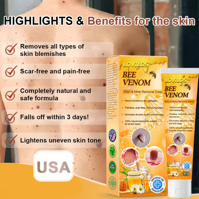 šLOVILDS⢠Bee Venom Wart & Tag Removal Cream(šØāāSuitable for all skin types)š(š„BUY 1 GET 1)