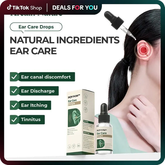 BQYOOM™ Ear Care Drops – Plant-Based Formula | FDA-Registered