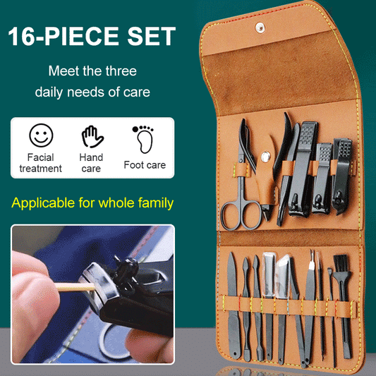 š„Last Day Special Sale 49% OFFš(16pcs/ set)Stainless Steel Nail Clippers