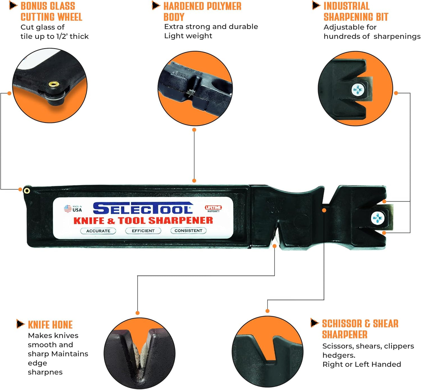 🔥Original SELECTOOL All-in-one Professional Knife and Tool Sharpener