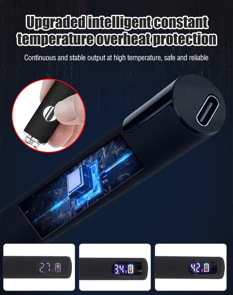 ⚡New set of soldering irons with USB digital display, HD display, three levels of adjustable voltage.