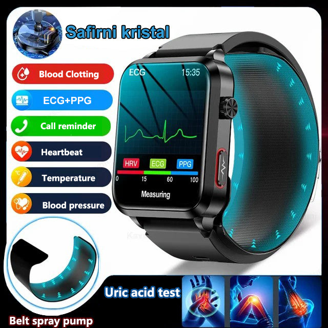 2025 New smart watch for precise blood pressure measurement with air pump and airbag