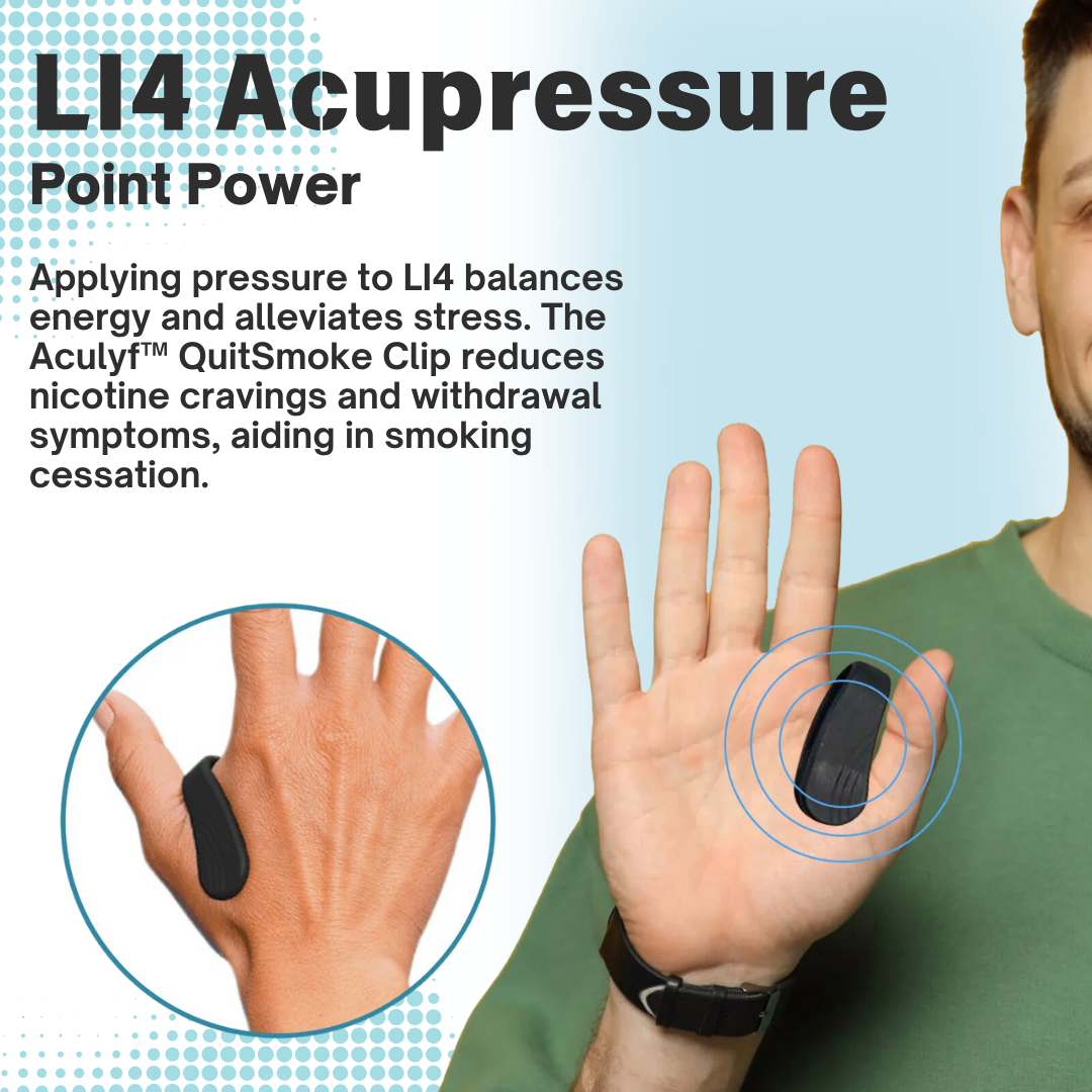 Aculyf™ QuitSmoke Acupressure Point Clip - 👩⚕️ Recommended by Experts! 🔥 80% Limited Discounts! 💰