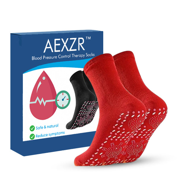 AEXZR™ Blood Pressure Control Therapy Socks - 👩⚕️ Recommended by Experts! 🔥 30-Days Money-Back Guarantee! 💰