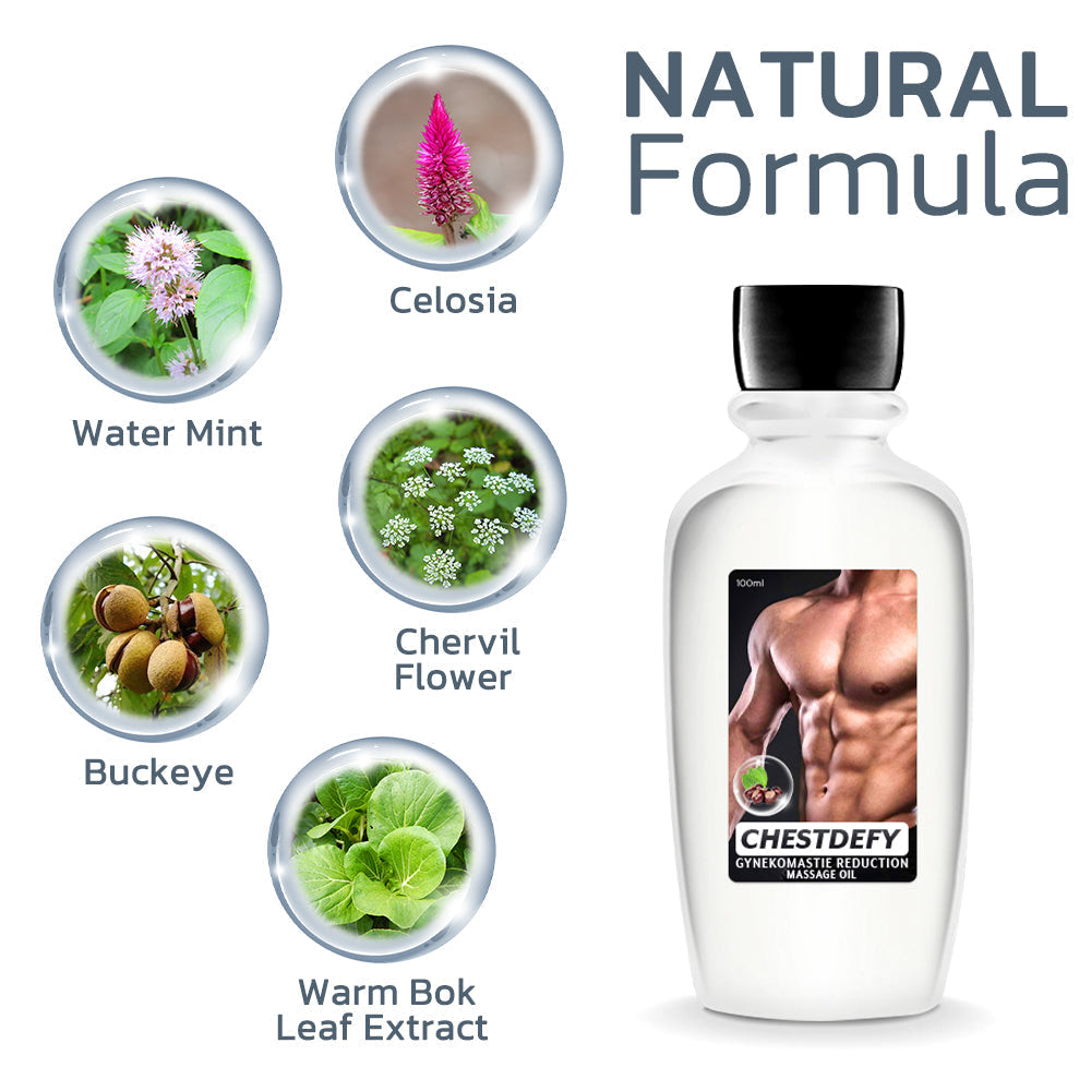 ChestDefy™ Gynecomastia Reduction Massage Oil