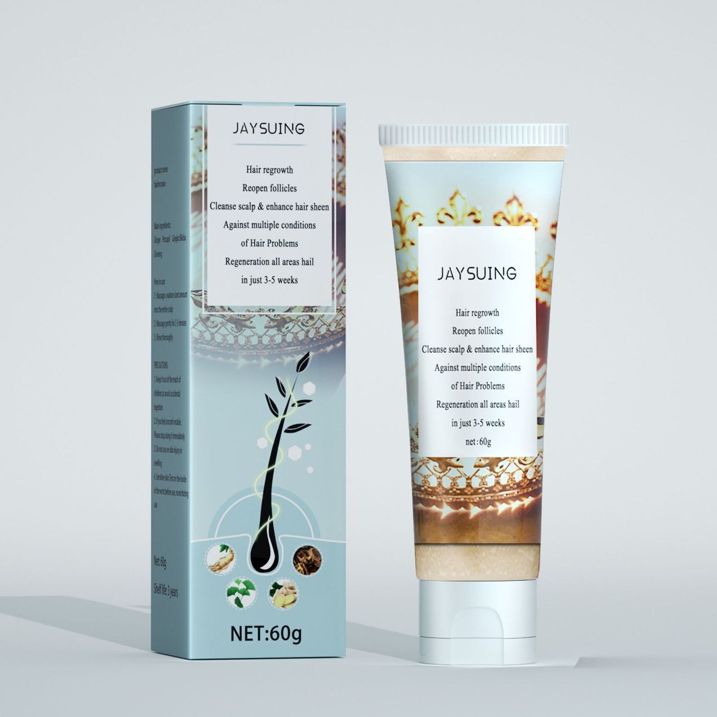 Get extra 50% off now! Through trichologist test, 3-4 PCS will completely Regrow your hair and will never fall off again.