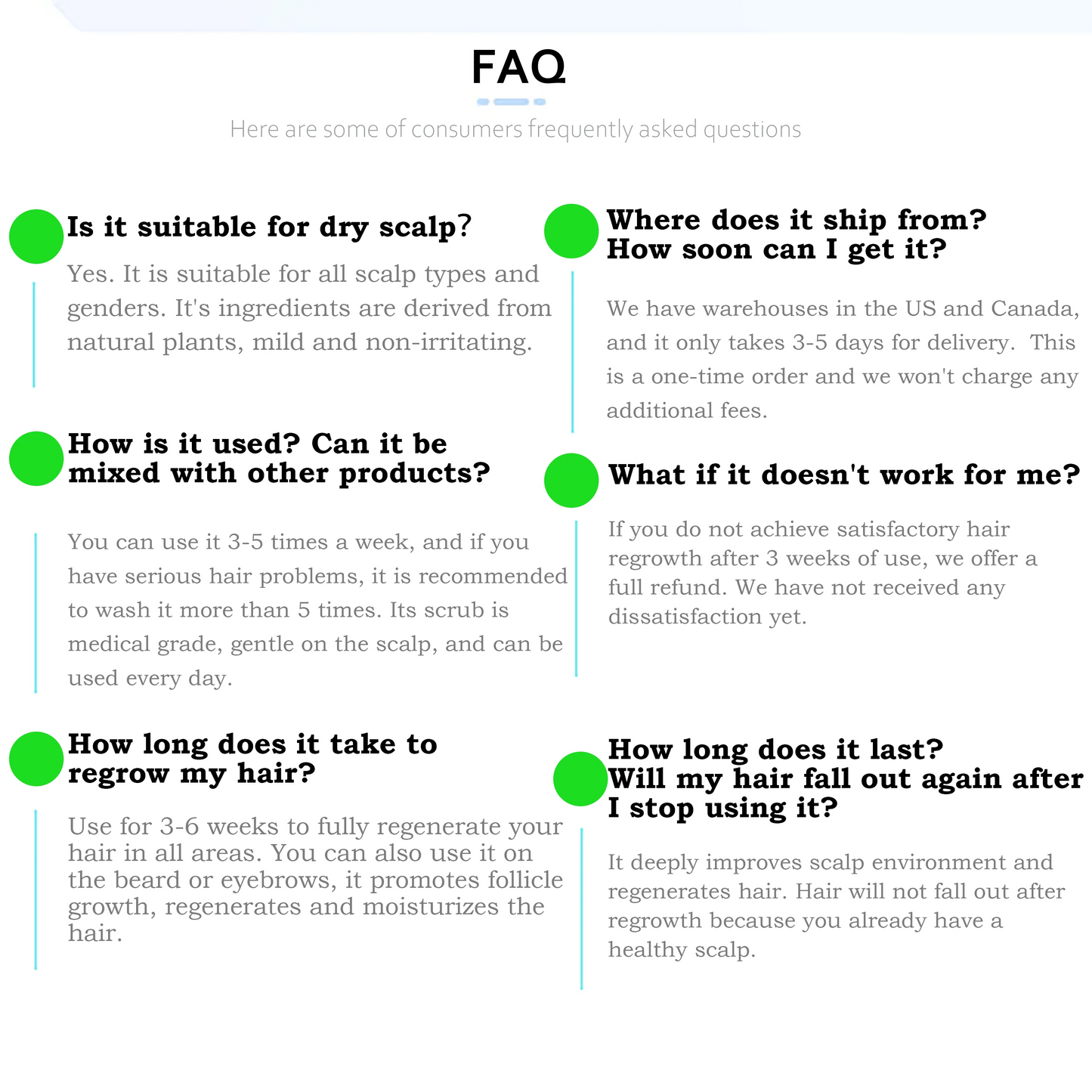 Get extra 50% off now! Through trichologist test, 3-4 PCS will completely Regrow your hair and will never fall off again.