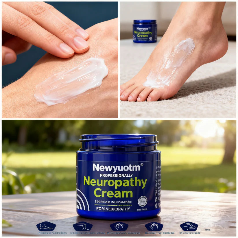 Newyuo™ Neuropathy Relief Cream, Pain Relief for Feet, Toes, Legs, Hands & Arms