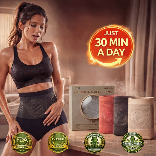 DIVIFIT® 2026 NEW RELEASE 𝐌𝐨𝐫𝐢𝐧𝐠𝐚 & 𝐁𝐞𝐫𝐛𝐞𝐫𝐢𝐧𝐞 4‑In‑1 Micro‑Particle Sculpting & Fat‑Burn Shorts