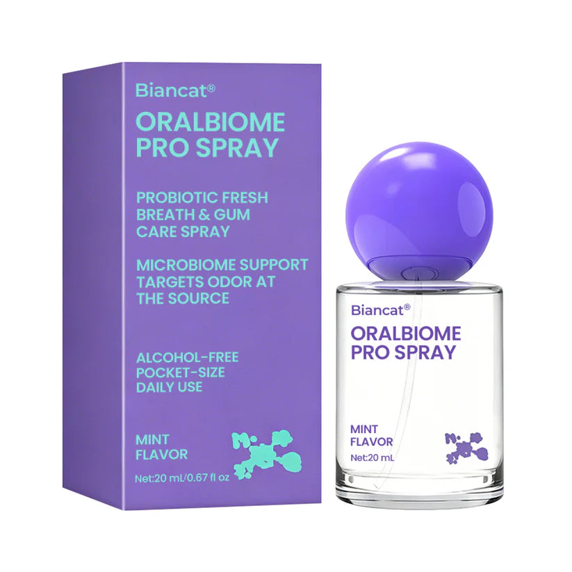 ✨ FRESH-BREATH UPGRADE FOR DAILY USE ✨ Biancat® OralBiome Pro Spray Microbiome Probiotic Spray for Fresh Breath, Gum Comfort & Oral Balance