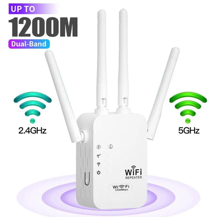 📶 2026 HOT SALE: 50% OFF! 🚀 WiFi Extender 1200Mbps Dual Band – Covers 10,000 sq.ft, Supports 50 Devices & Easy Setup 🌐