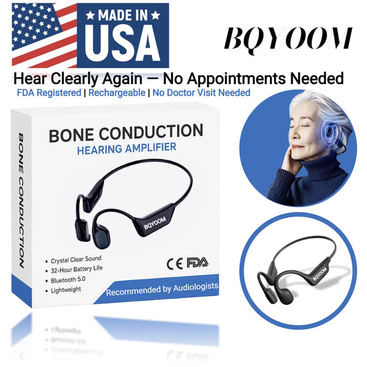🎁Limited Holiday Offer🎄Bqyoom X1 Hear the Joy Again — Smart Bone Conduction Hearing Headphones 1