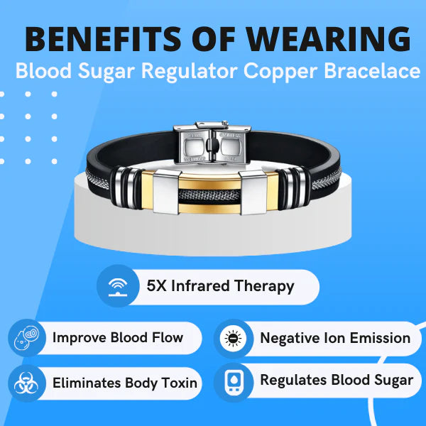 🌟 Official Store | Blood Sugar Regulator Copper Bracelace👩‍⚕️ Take Control of Your Blood Sugar Levels Naturally!
