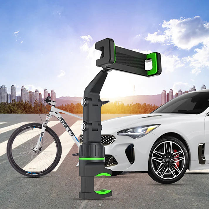 Set Multifunctional-Rotatable Mobile Phone Holder & Mobile Phone Holder With Compass & LED Light For Two-Wheels