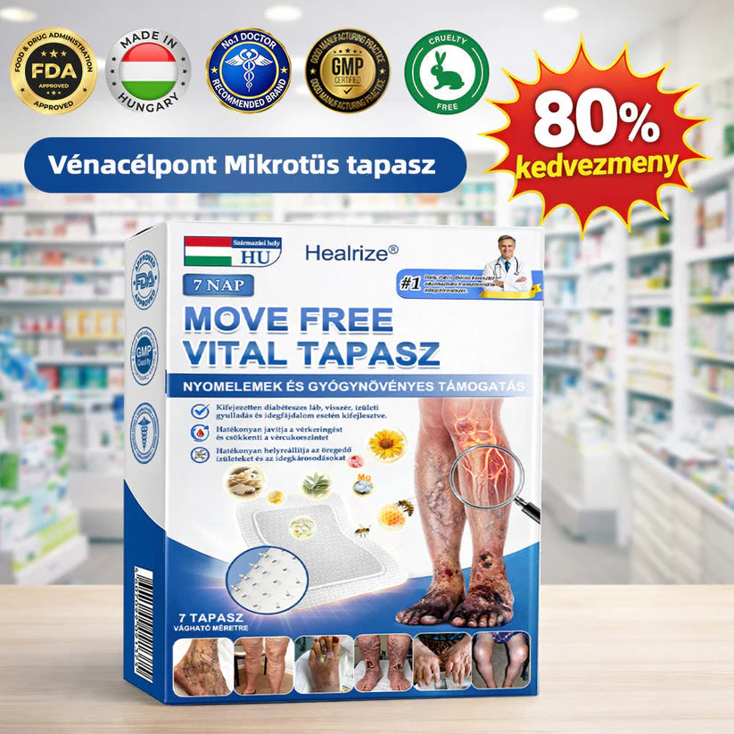 🛒✅𝐇𝐞𝐚𝐥𝐫𝐢𝐳𝐞® MoveFree Vital Patch⚡Trace elements and herbal support🌱Diabetes, varicose veins, arthritis, nerve pain-🛒