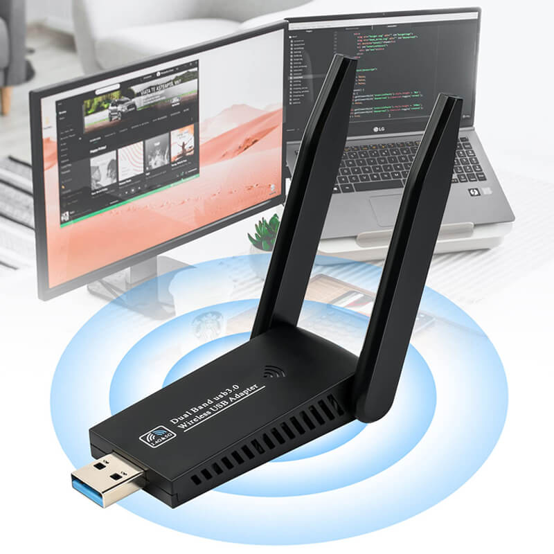 1300Mbps Wireless Network Card 5G Gigabit Dual-band