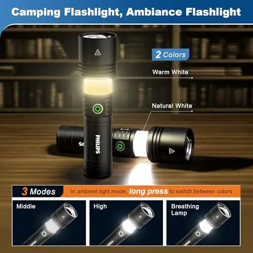 🎁Last Day 49% Off 🔦PHILIPS Safety Ignition Camping Light strong Flashlight