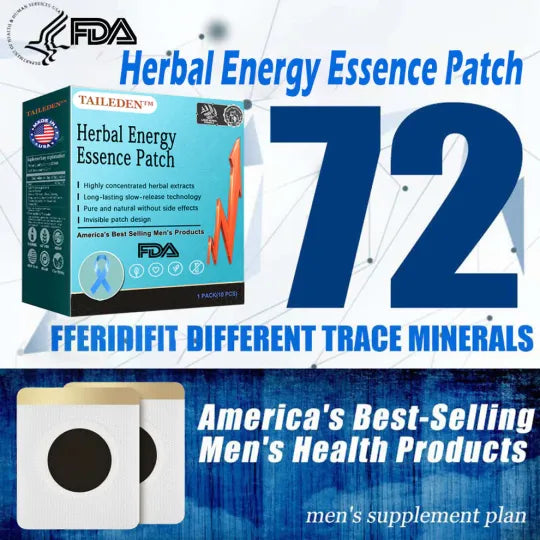 TAILEDEN™ PDE5 Herbal Energy Patch for Men | Clinically developed to start working in just 15 minutes and last up to 36 hours