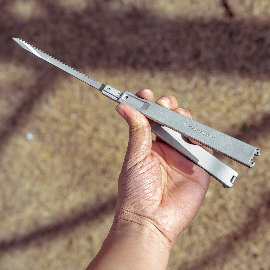 Tissaw: a CNC-Machined Titanium Folding Hand Saw