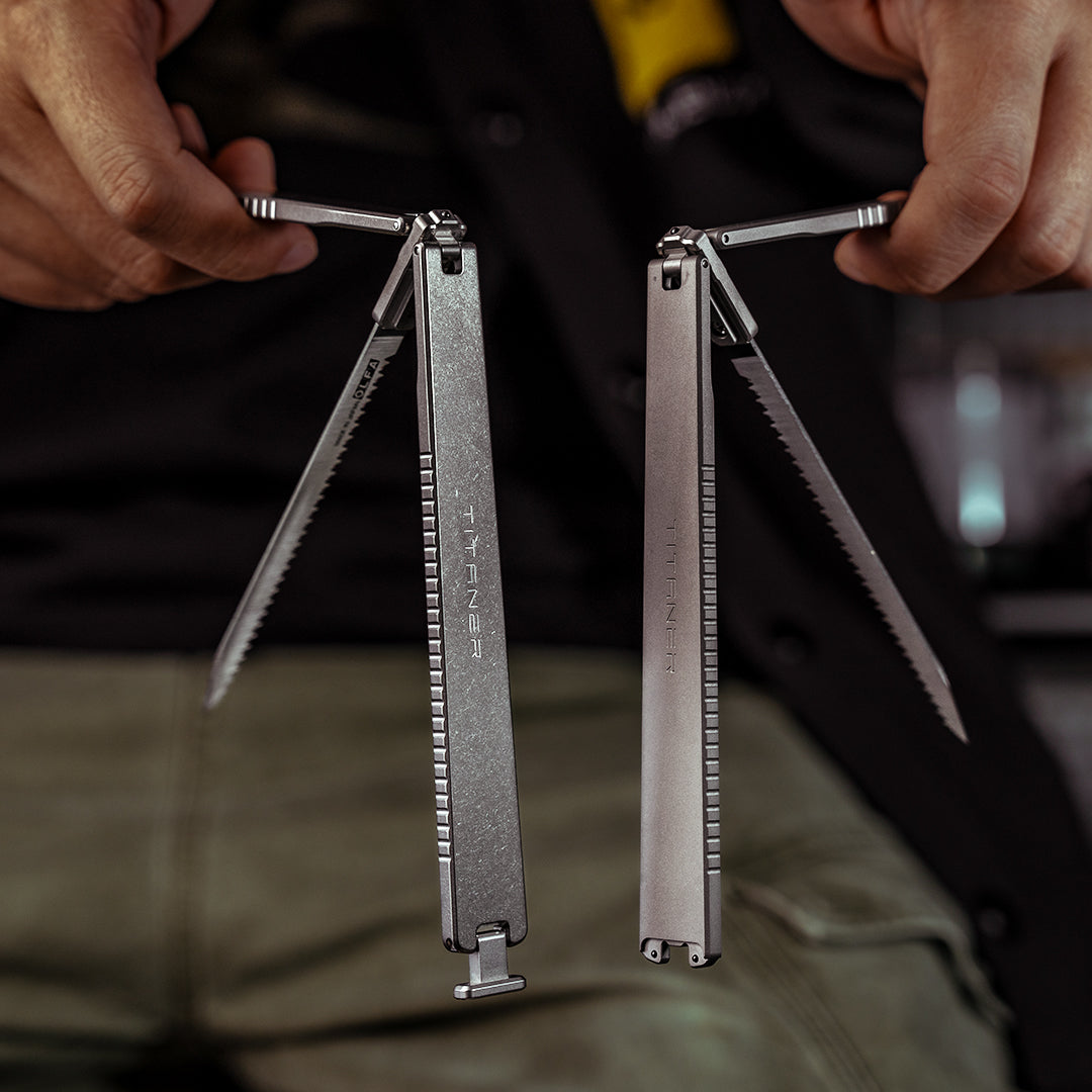 Tissaw: a CNC-Machined Titanium Folding Hand Saw