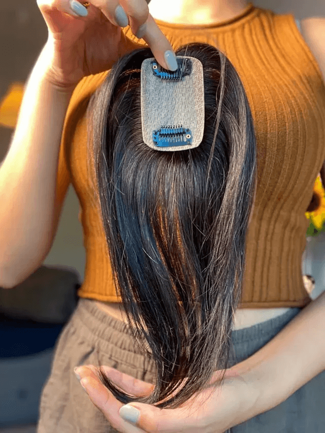 Hair Topper For Crown Thinning | Natural Straight