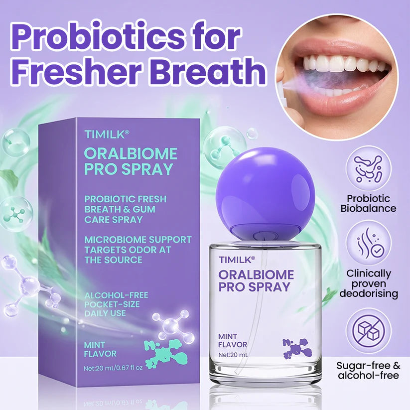 ✨ FRESH-BREATH UPGRADE FOR DAILY USE ✨ Biancat® OralBiome Pro Spray Microbiome Probiotic Spray for Fresh Breath, Gum Comfort & Oral Balance
