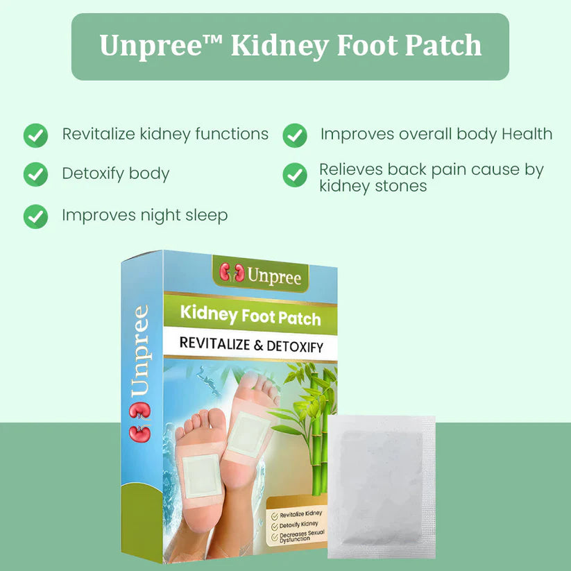 2026 Limited 70% OFF 🌱 Unpree™ Kidney Foot Patch - Detox & Revitalize Naturally