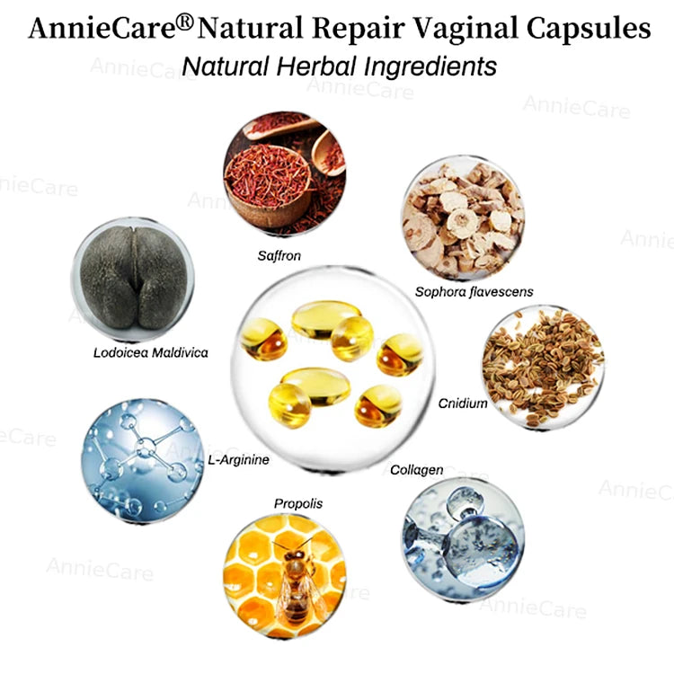 AnnieCare® Instant Itching Stopper & Natural Detox & Firming Repair & Pink and Tender Natural Capsules💊