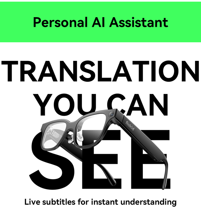 Rokid Glasses, World's Lightest Full-function AI&AR Glasses