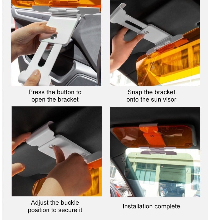 🎄 🚗Sun Visor for Car Universal Anti-Glare Polarized Visor Extender