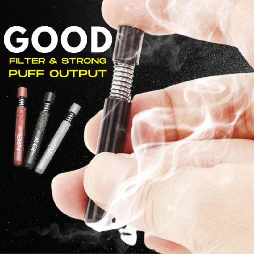 🌟 Official Store | AEXZR® Aluminum Puff Smoking Pipe – Elevate Your Puffing Experience!