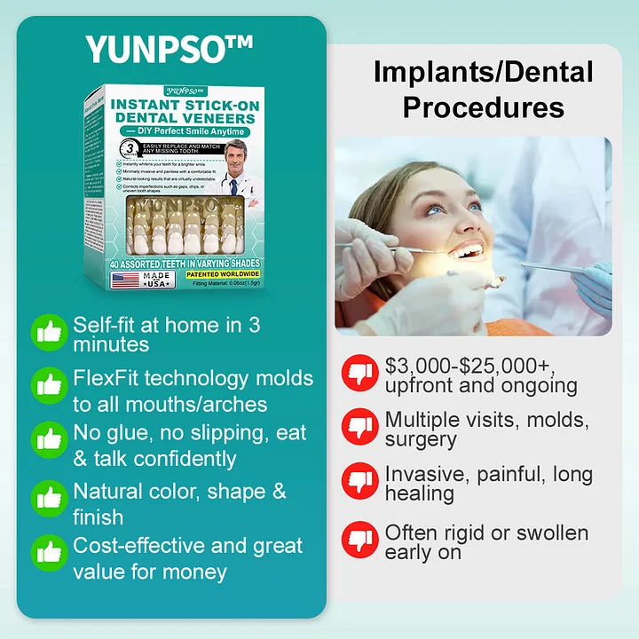🧑‍⚕️🦷 YUNPSO™ Instant Stick-On Dental Veneers