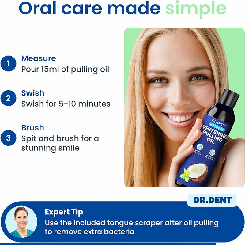 🥥🌱 Coconut + Mint Oil Pulling | Bright Smile, Fresh Confidence