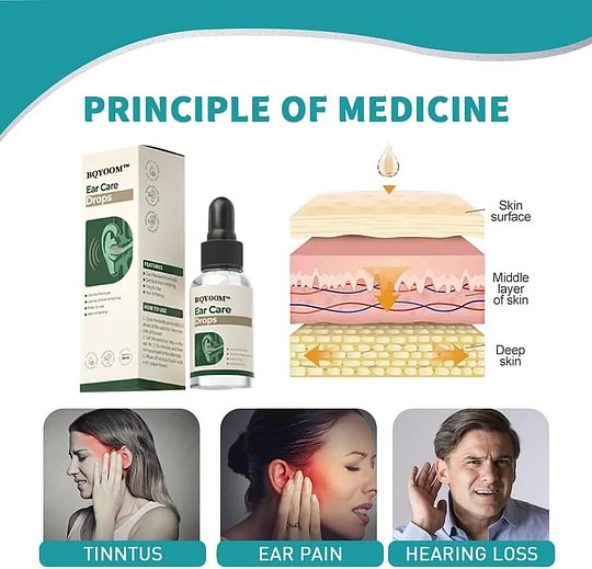 BQYOOM™ Ear Care Drops – Plant-Based Formula | FDA-Registered