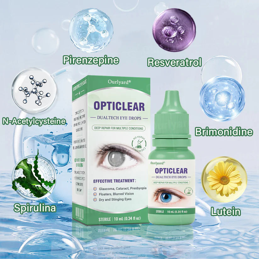 👨🏻‍⚕️Ourlyard® OptiClear DualTech Eye Drops ✅️ TGA Approved | Supports Presbyopia, Dry Eyes, Glaucoma & Cataracts 🦘