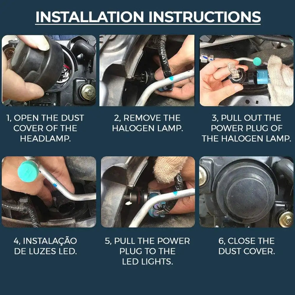 The NEW - F2 LED Headlights H4