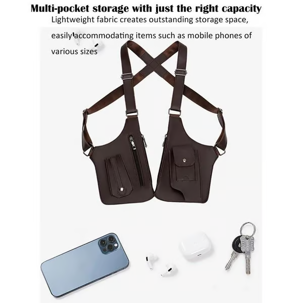 Adjustable Underarm Shoulder Bag for Men and Women - Anti-theft Hidden Storage for Cell Phones and Other Hunting and Outdoor Gear