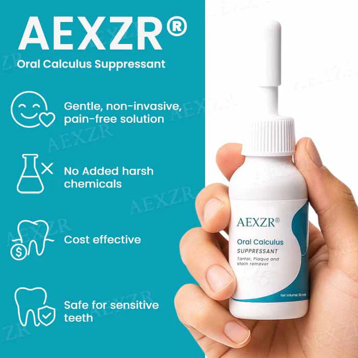 AEXZR® Oral Calculus Suppressant✨𝗙𝗶𝗴𝗵𝘁 𝗧𝗮𝗿𝘁𝗮𝗿 𝗘𝗳𝗳𝗲𝗰𝘁𝗶𝘃𝗲𝗹𝘆!✨