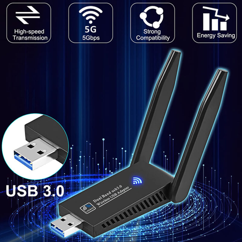 1300Mbps Wireless Network Card 5G Gigabit Dual-band