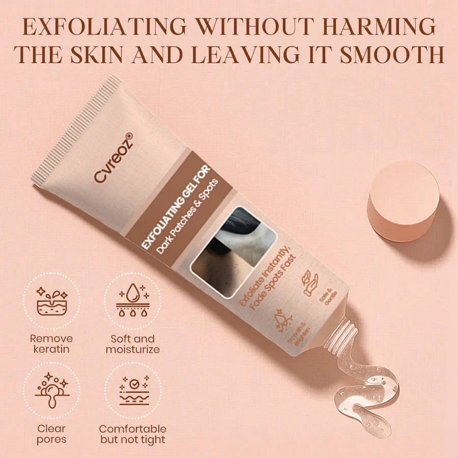 Cvreoz® Purifying Exfoliating Gel for Acanthosis Nigricans, Exfoliation, Dark Spots, Skin Tags, and Eczema