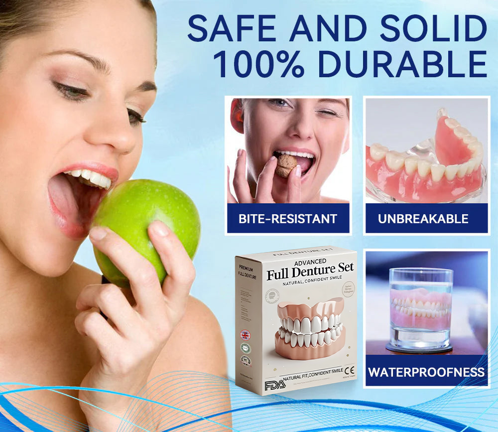 Bikenda™-🦷Advanced Customized Full Denture Set🦷-The Royal London Dental Hospital accreditation(⏰Limited Time Discount Last 30 Minutes⏰)🌈🌈