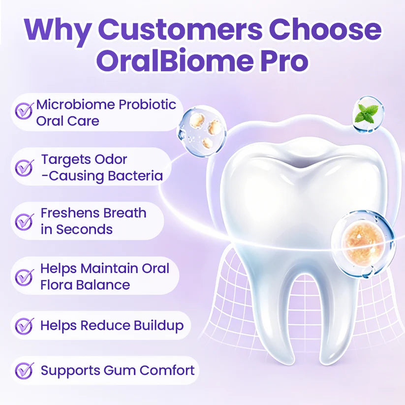 ✨ FRESH-BREATH UPGRADE FOR DAILY USE ✨ Biancat® OralBiome Pro Spray Microbiome Probiotic Spray for Fresh Breath, Gum Comfort & Oral Balance