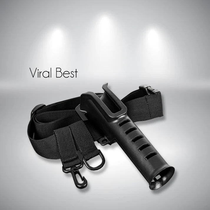 Waist Belt With Detachable Fishing Rod Holder