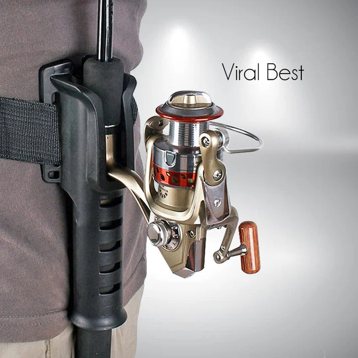 Waist Belt With Detachable Fishing Rod Holder