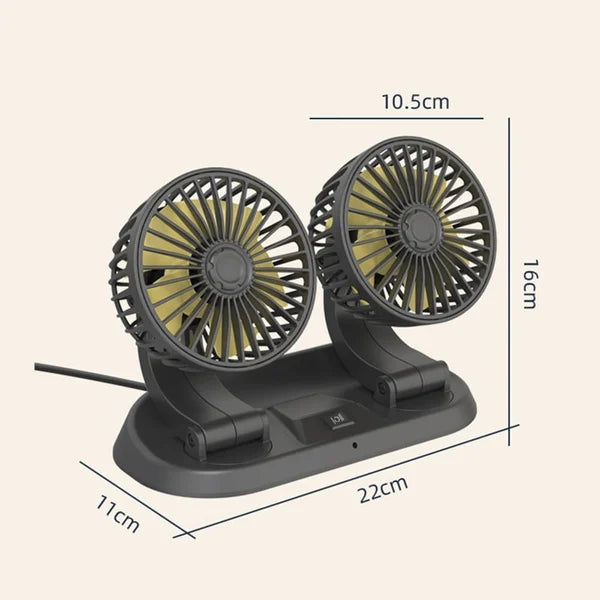🔥Last Day Promotion🔥2023 Newly Double Cooling Car Fan