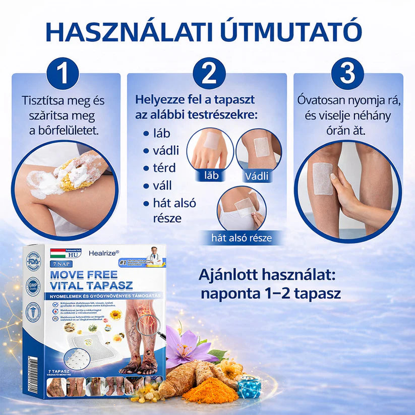 🛒✅𝐇𝐞𝐚𝐥𝐫𝐢𝐳𝐞® MoveFree Vital Patch⚡Trace elements and herbal support🌱Diabetes, varicose veins, arthritis, nerve pain-🛒