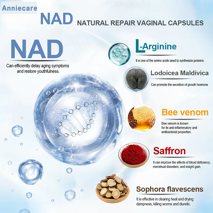 Anniecare® Bee Venom Natural Recovery Capsules - Supports female hormone balance, pH balance, menopause and skin health